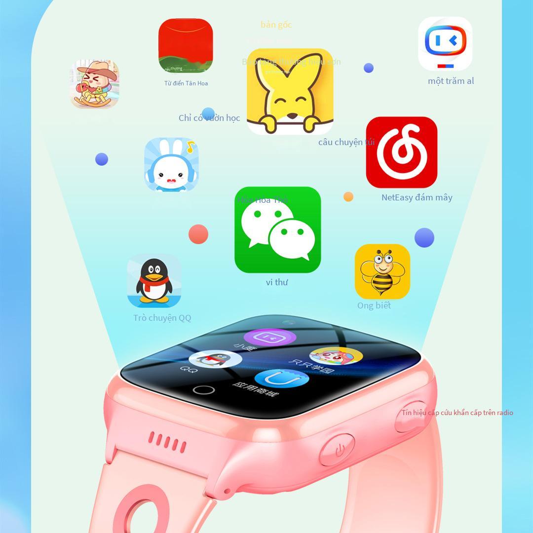 Ưu đãi đặc biệt WeChat rung 4G đầy đủ Netcom điện thoại thông minh trẻ em xem video định vị học sinh tiểu học thiên tài thanh toán A69