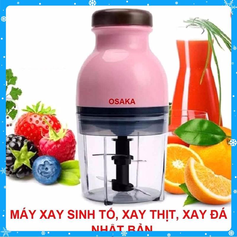 Máy xay sinh tố mini cầm tay 2 lưỡi Osaka dùng để xay thịt xay hoa quả xay cháo cho bé yêu đa năng tiện dụng nhỏ gọn - Hàng Chất Lượng