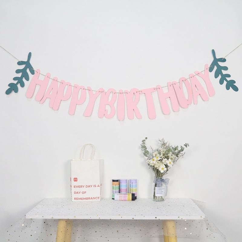 Dây chữ HAPPY BIRTHDAY pastel trang trí decor siêu đẹp