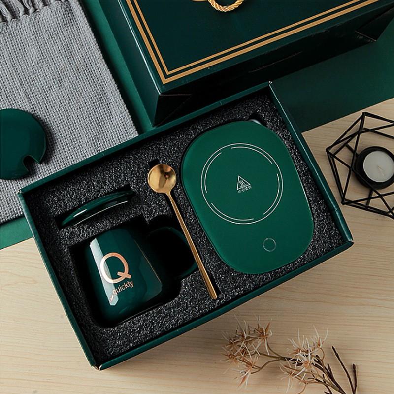 Ly hâm nóng sữa, đồ uống tiện lợi kèm cốc sức LUKY - PHONG CÁCH HOÀNG GIA SIÊU SANG