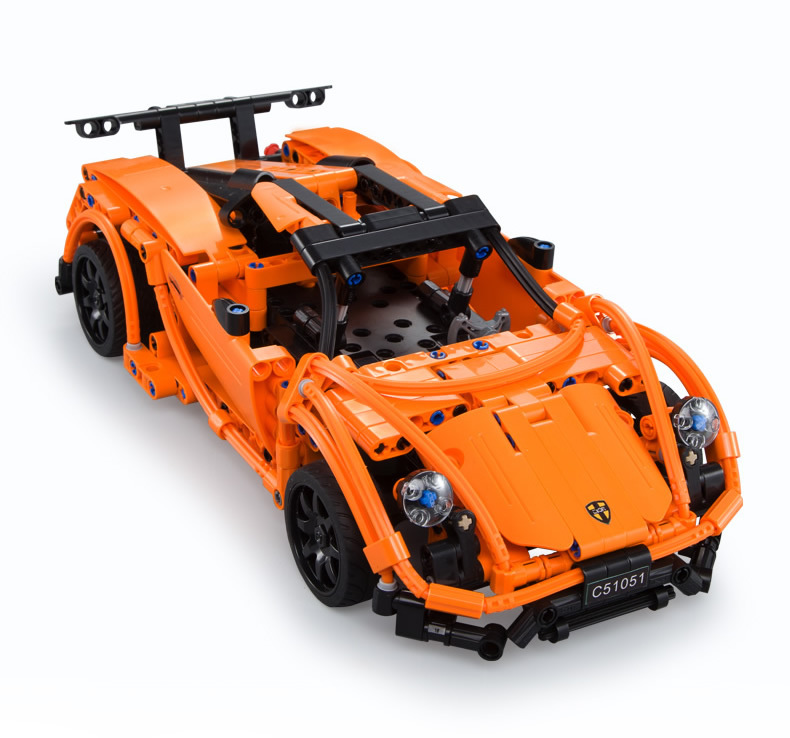 Bộ Đồ Chơi Xếp Hình Điều Khiển Từ Xa BABYBOSS Siêu Xe Porsche 918 Spyder 421 Chi Tiết - Hàng Chính Hãng