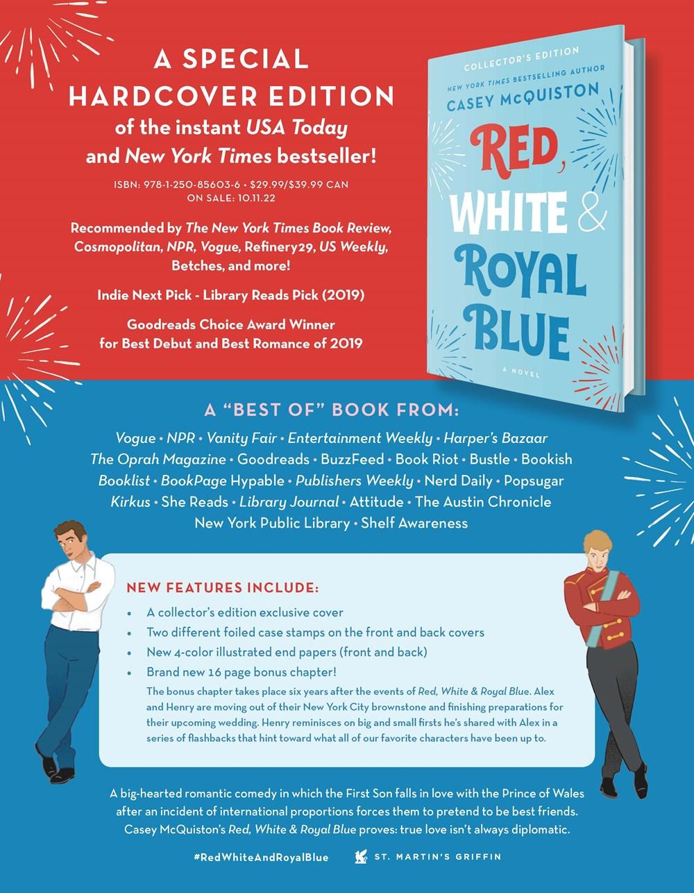 Sách - Red, White & Royal Blue by Casey Mcquiston