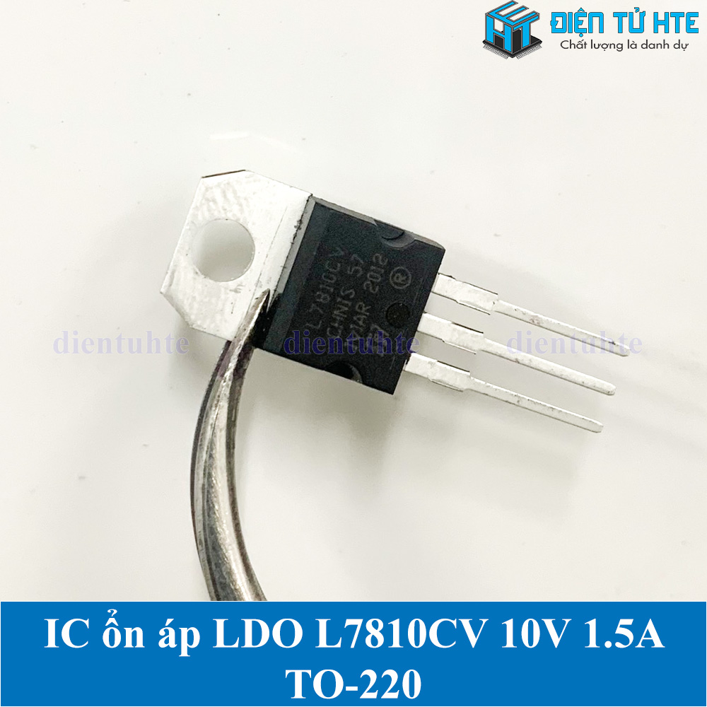 Bộ 2 con IC ổn áp nguồn 10V L7810CV 7810 chân cắm TO-220 loại tốt