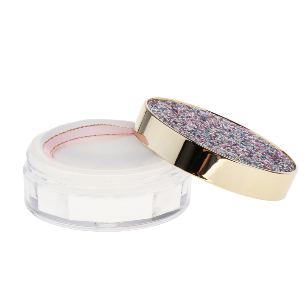 10G Makeup Loose Powder Case Blush Container W/ Mirror&Powder Puff