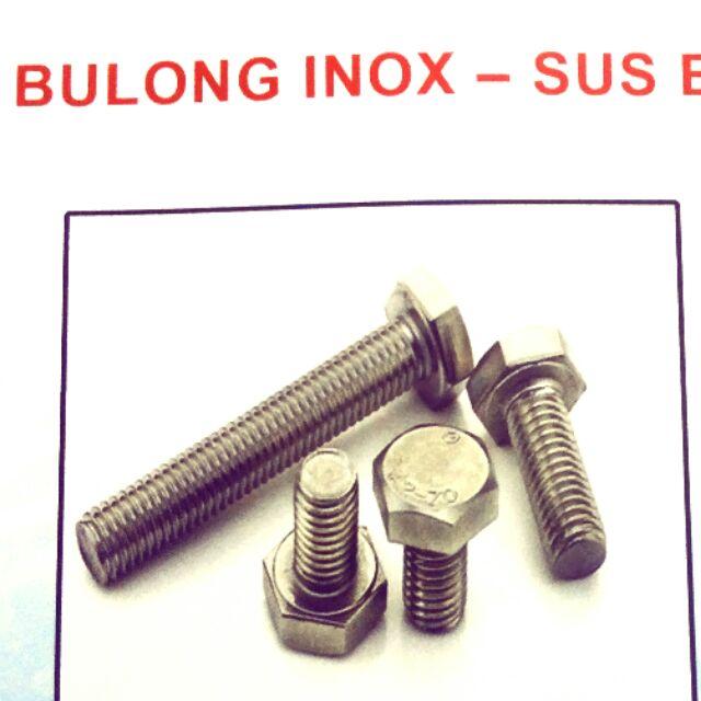 Bulon inox nhiều loại 8lyx10 con