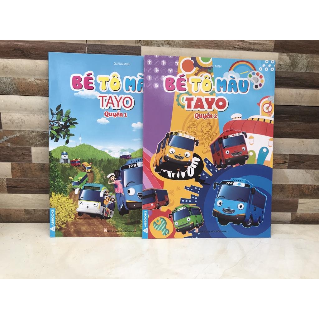 Bé tập tô màu TAYO
