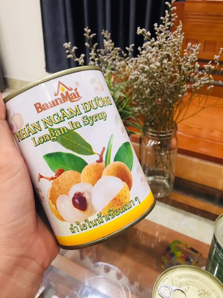 Nhãn Ngâm Nước Đường BaanMai (560gr)