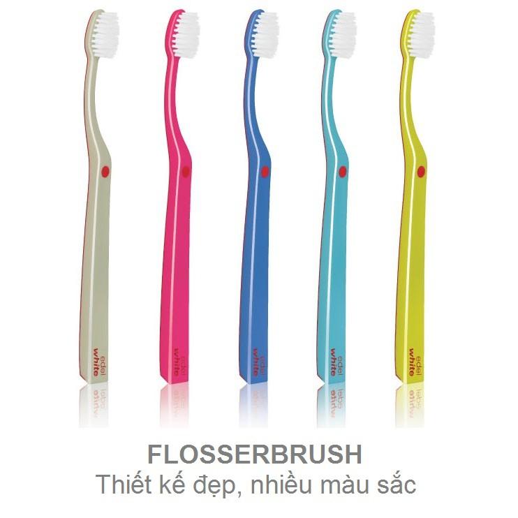 Bộ đôi bàn chải UltraSoft FlosserBrush lông siêu mềm - Thụy Sĩ