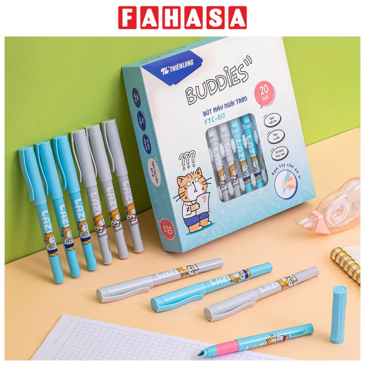 Bút Máy Ngòi Trơn Buddies - Thiên Long FTC-017 - Màu Xám