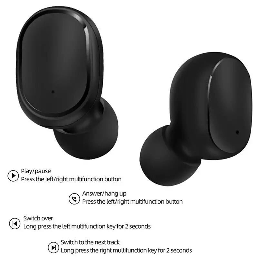 Tai Nghe Nhét Tai Không Dây Bluetooth 5.0 TWS Với Mic Âm Thanh Nổi Twins Kèm Hộp Sạc