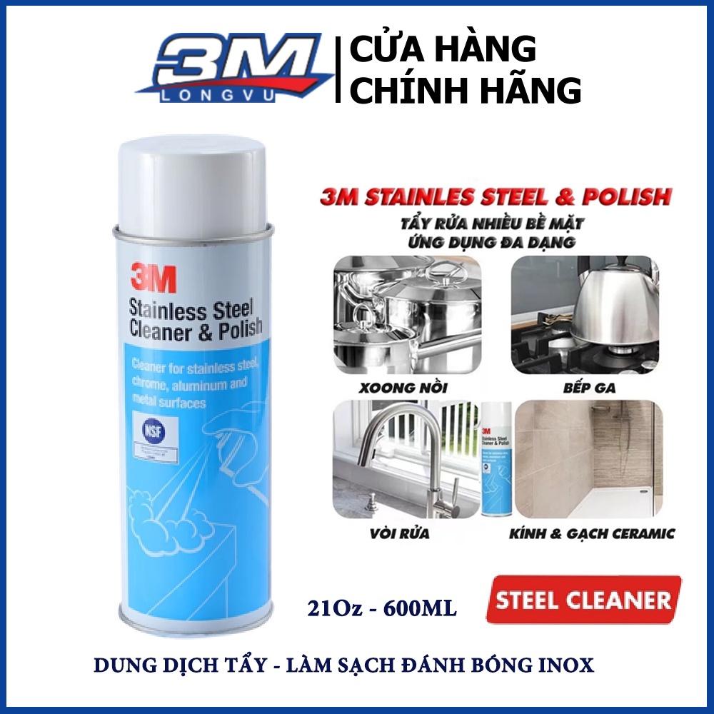 DUNG DỊCH TẨY VÀ LÀM SẠCH ĐÁNH BÓNG INOX – 3M - 3M Long Vu - 10Oz- 300ML