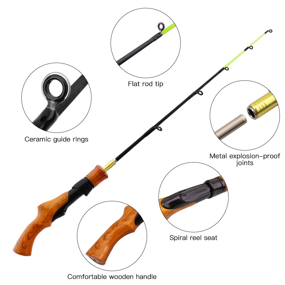 Cần câu băng 62cm làm bằng vật liệu sợi carbon, nhẹ và bền