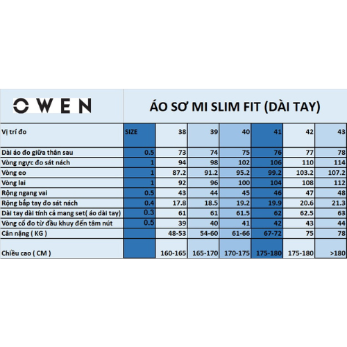 OWEN - Áo sơ mi dài tay Trắng Trơn Café AS221202D2