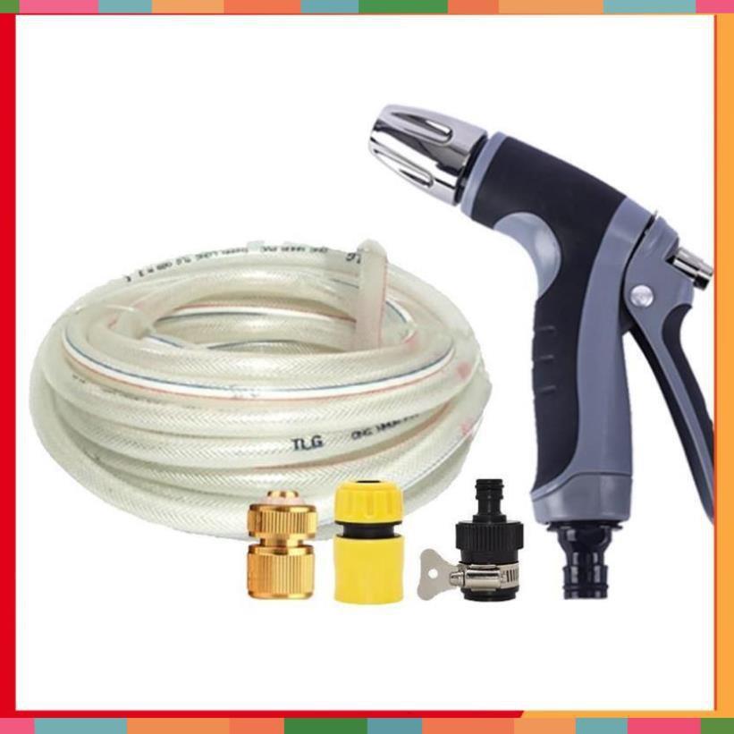 Bộ dây và vòi xịt rửa xe tưới cây tăng áp 20M 206817