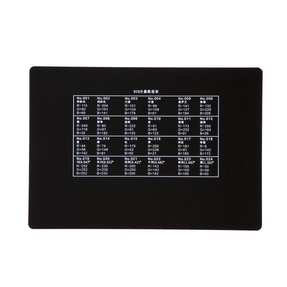 Professional 24 Color Card Test for Superior Digital Color Correction