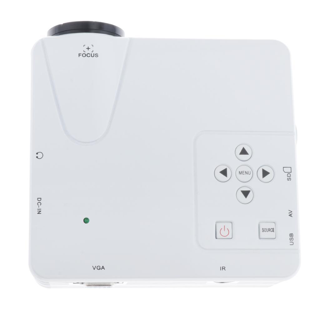 H80 Portable 640x480 Pixels Support Full HD 1080P US Home Theater Projector