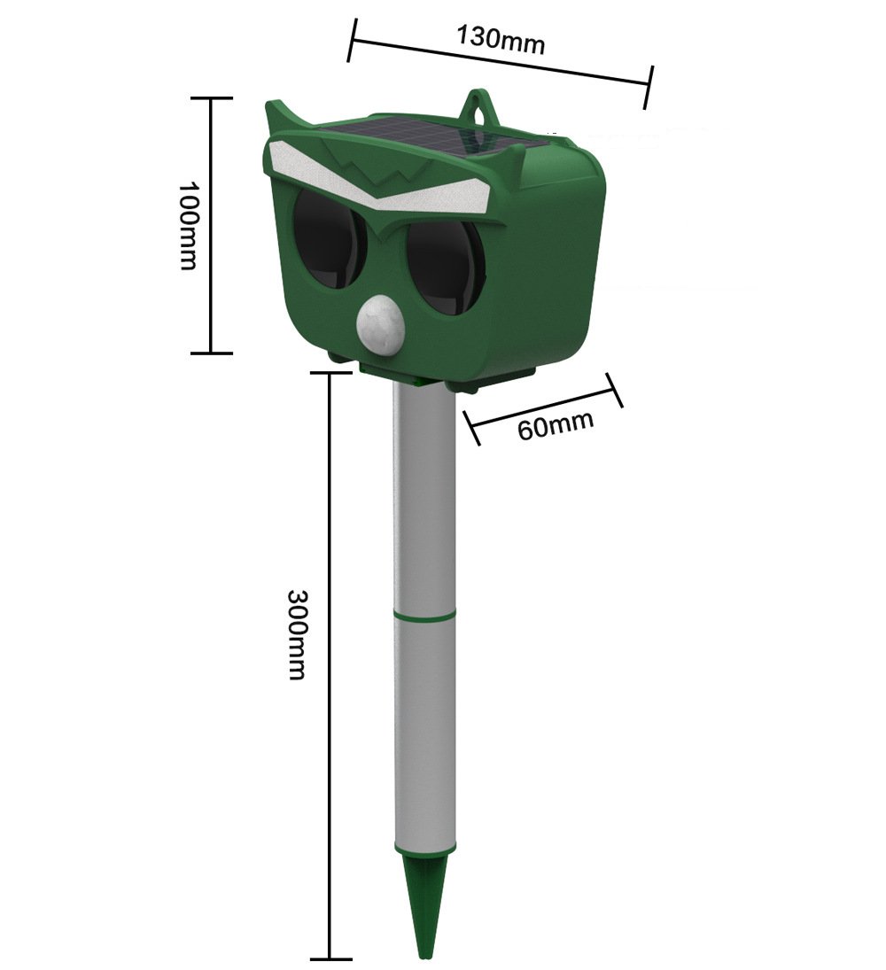 Máy Đuổi Động Vật Gặm Nhấm Và Chim SOLARPOWERED ULTRASONIC 6 Chế Độ