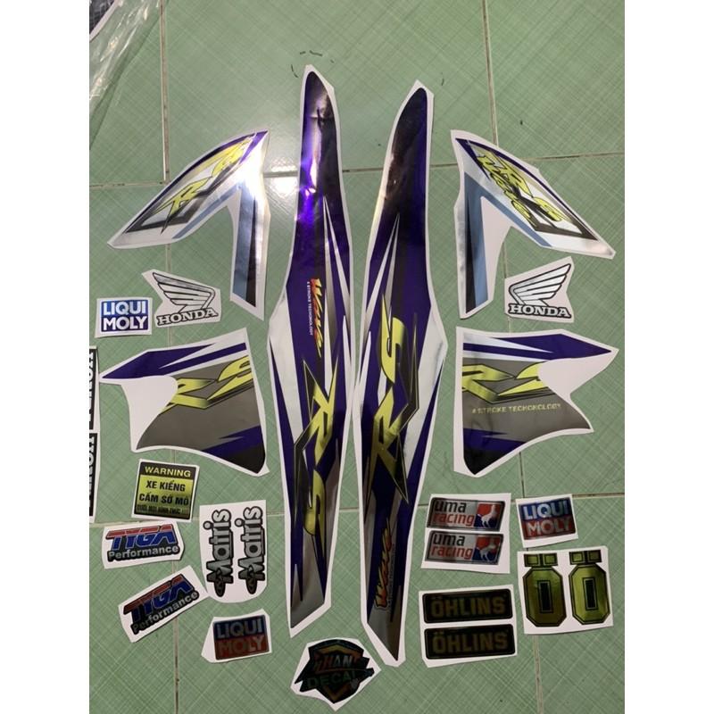 Tem wave rs xanh đen crom 2006-2021