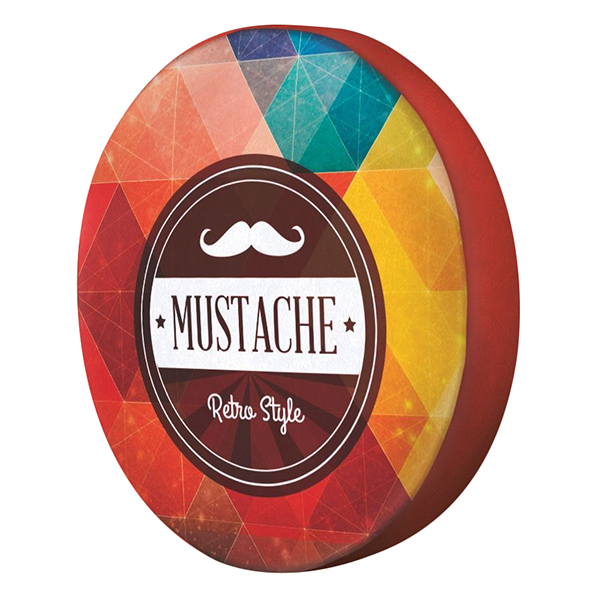 Gối tròn Mustache Retro Style - GOCP021