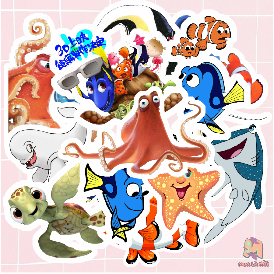 Miếng dán Stickers in hình Finding Dory