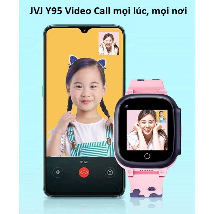 Đồng hồ định vị thông minh Y95 JVJ Cho Trẻ Em, Gọi Video HD 4G, Kết nối wifi, ứng dụng học thông minh-Hàng chính hãng