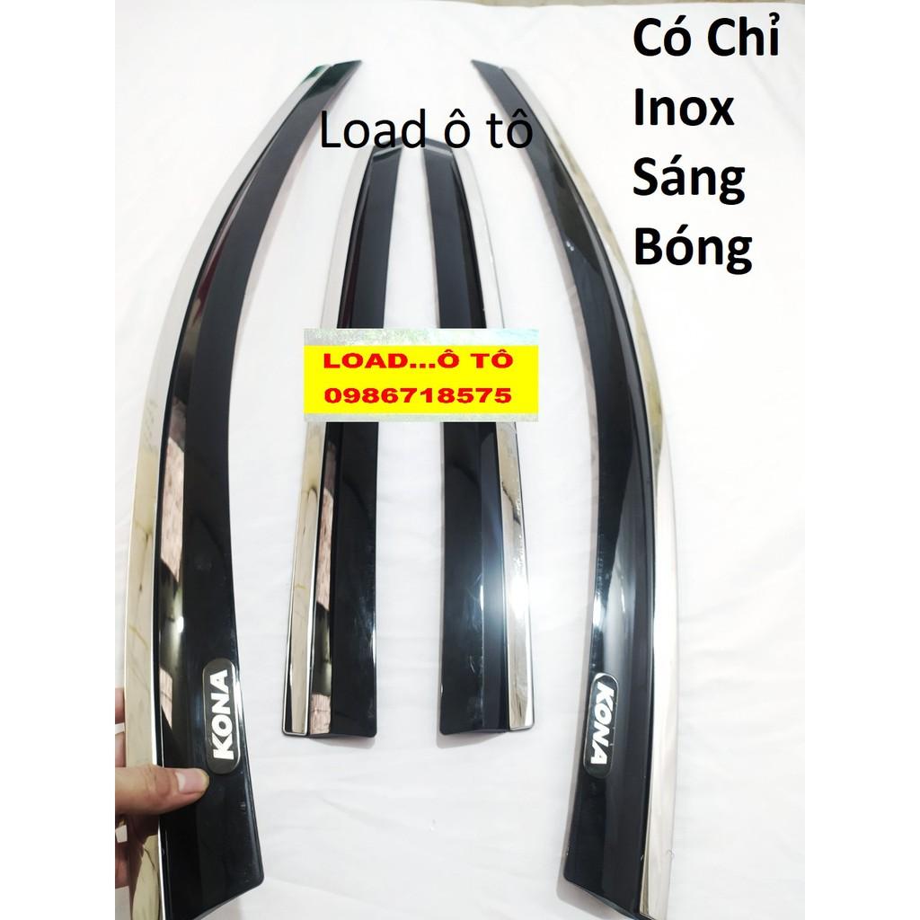 Vè Che Mưa Xe Huyndai Kona 2022-2018 Mẫu Chỉ Mạ Crom cao Cấp