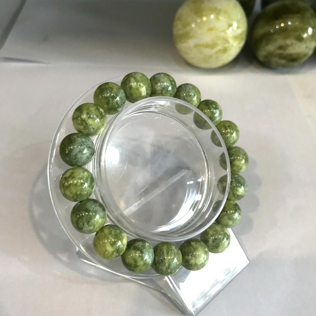 Vòng tay hột ngọc vàng hoa trắng 10 li giá sỉ