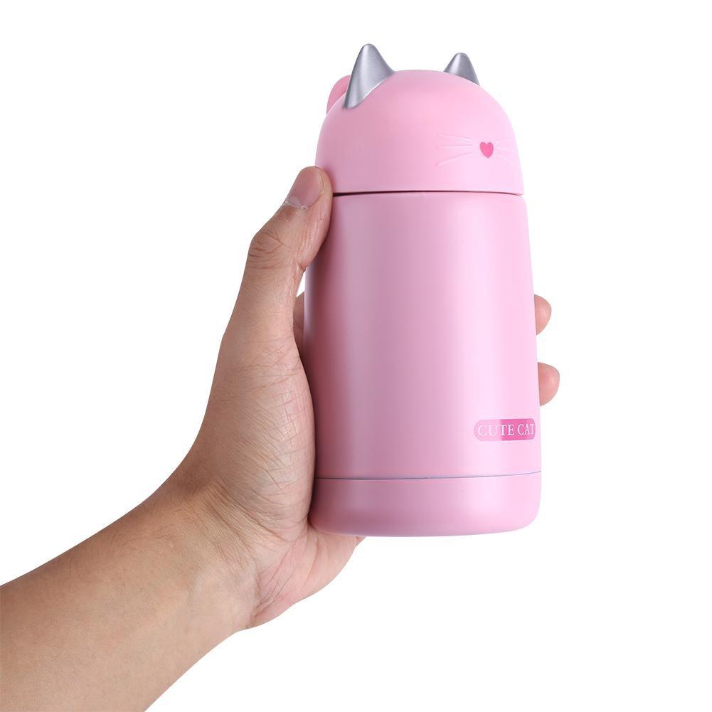 Bình nước giữ nhiệt hình mèo dễ thương 330ml