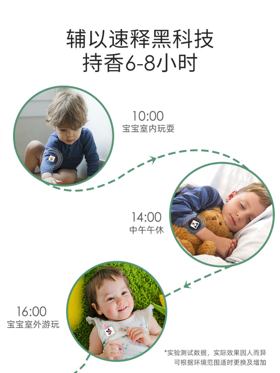 Set 36 sticker miếng dán chống muỗi cho bé hình Tsum xanh lá cho trẻ em