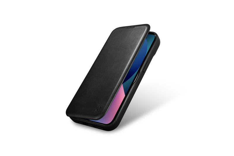 Bao da iCarer hỗ trợ sạc không dây dành cho iPhone 14 Pro iCarer Curved Edge Real Leather – Hàng chính hãng