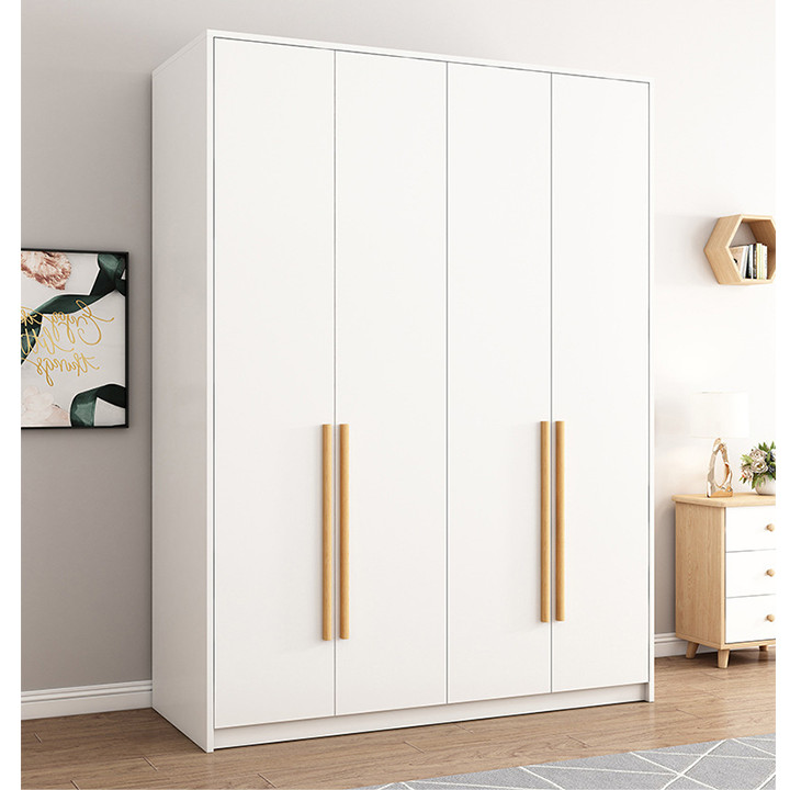 Tủ quần áo 4 cánh 140 cm - Tủ quần áo hiện đại (kt 180x140x50cm) giao mầu ngẫu nhiên