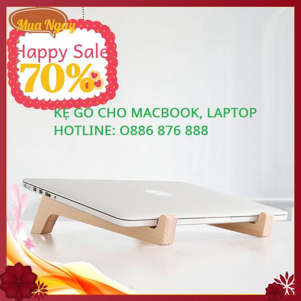 ️ Thanh Gỗ Đỡ Macbook, Kệ Gỗ Kê Laptop Tản Nhiệt Thiết Kế Sáng Tạo - Điều Chỉnh Độ Rộng 2 Bên