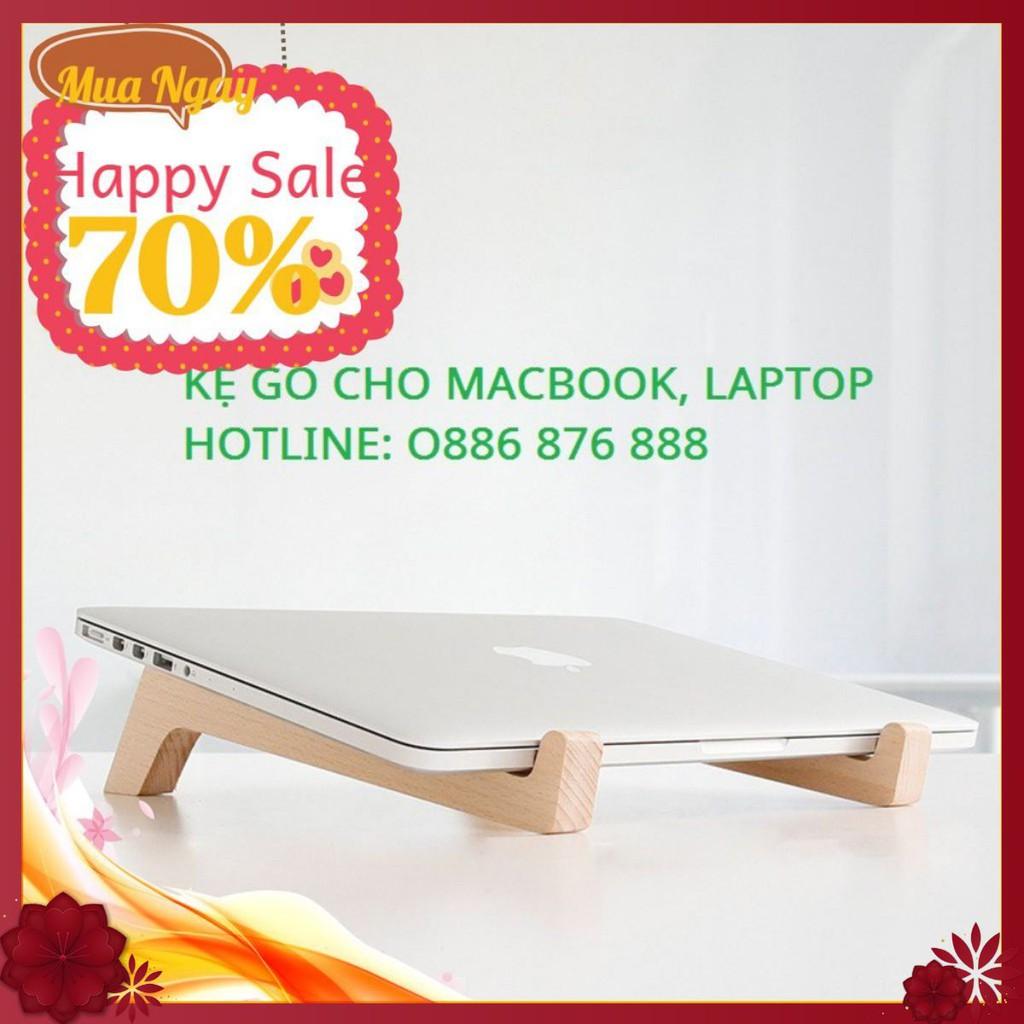 ️ Thanh Gỗ Đỡ Macbook, Kệ Gỗ Kê Laptop Tản Nhiệt Thiết Kế Sáng Tạo - Điều Chỉnh Độ Rộng 2 Bên