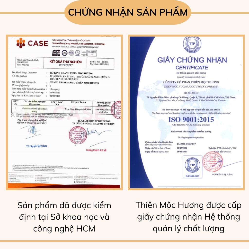 Nhang sạch trầm hương Thiên Mộc Hương loại 8 năm tích trầm, ít khói, mùi thơm nhẹ dịu, 40cm