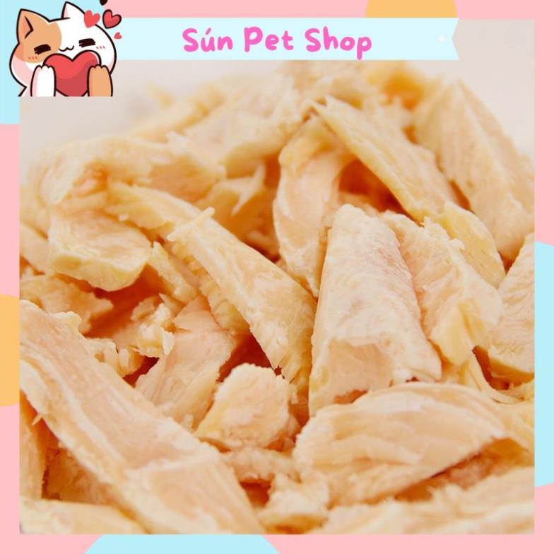 Ức gà hấp ăn liền cho chó mèo - Ức gà Pet Snack, Real Chicken, Masti cho thú cưng (40g)