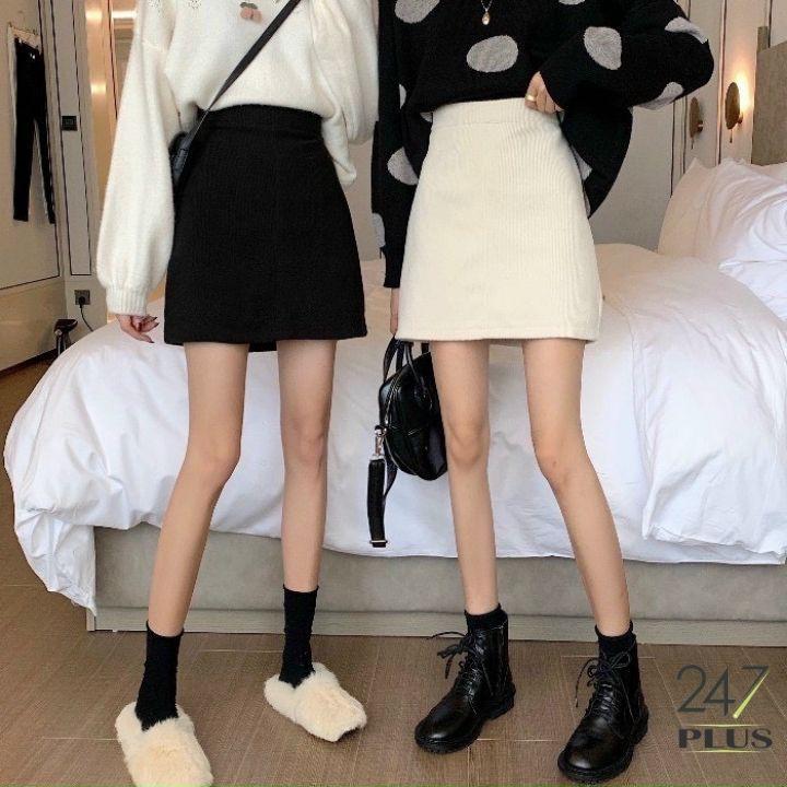 Chân váy chữ a nhung tăm