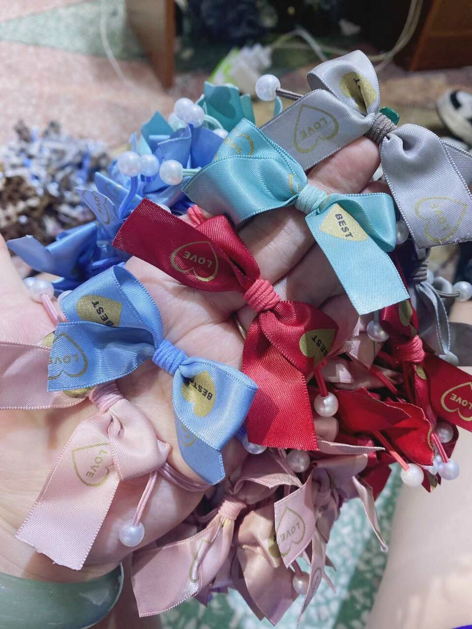 Combo 10 dây buộc tóc đủ màu đủ hình cute