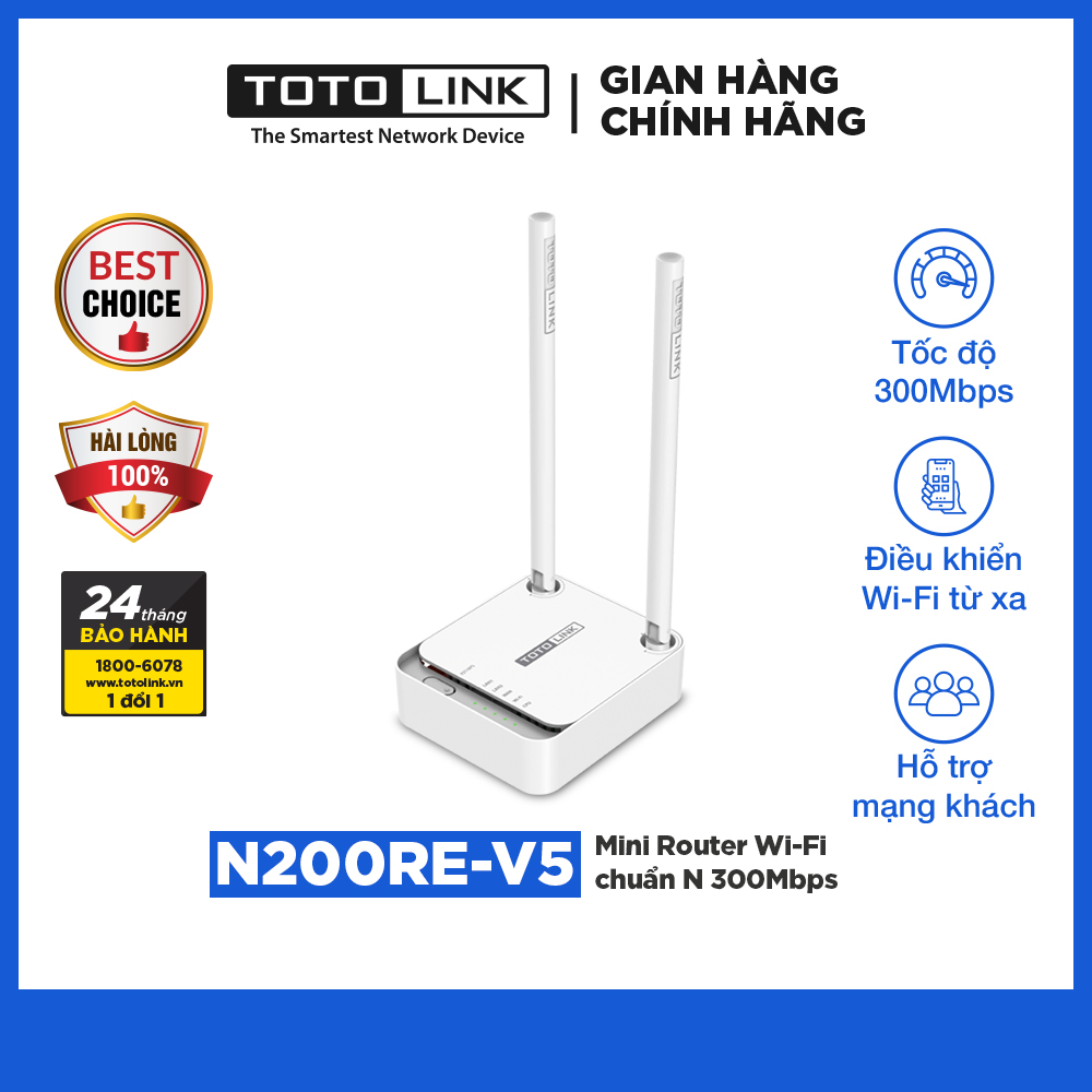 N200RE_V5 - Mini Router Wi-Fi chuẩn N 300Mbps