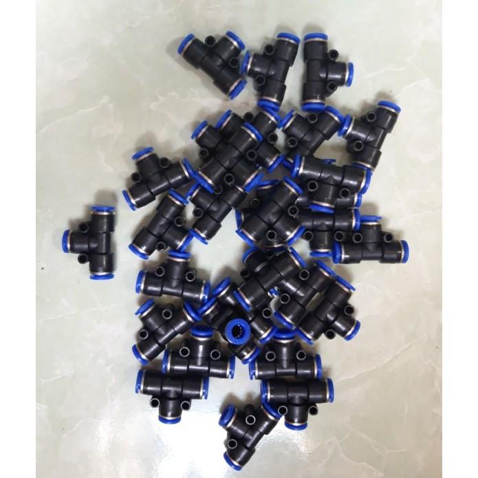 5 cái Tê chia nối nhanh ống 8mm phun sương, ống hơi khí nén