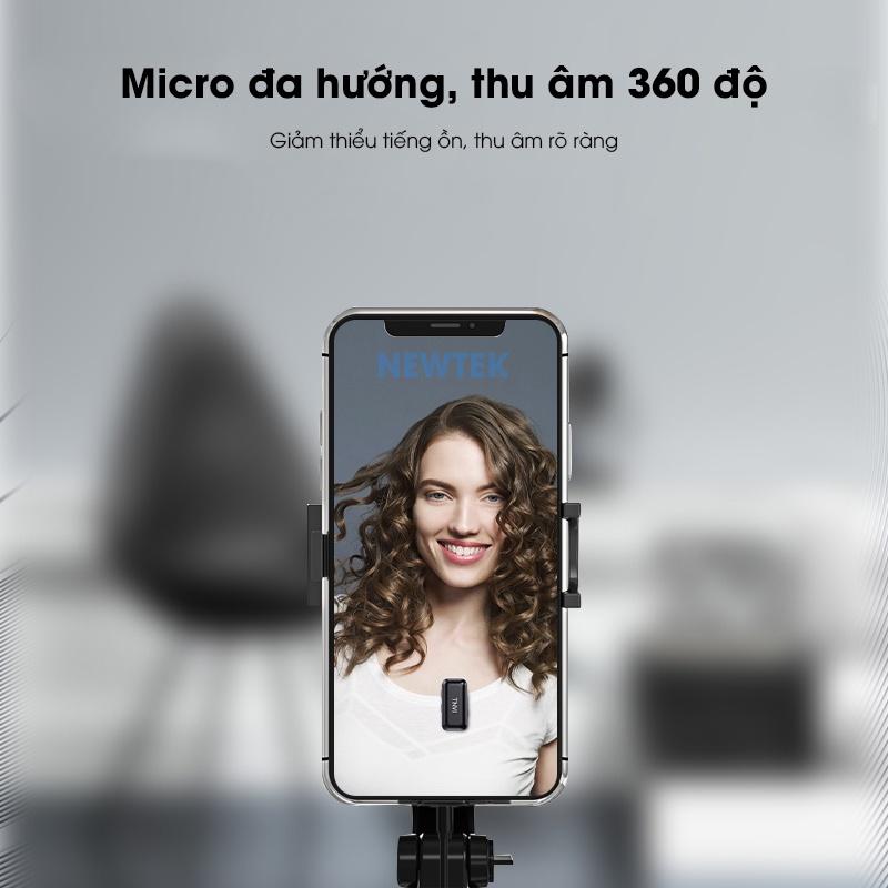 Micro không dây TNVI V3 (T1) V3(T2)dùng cho vlogger,youtuber,streamer, dạy trực tuyến…