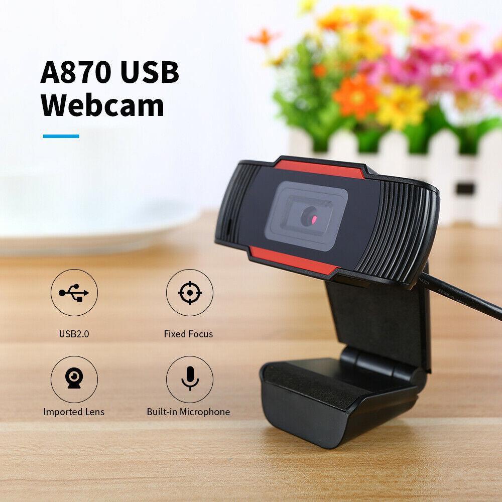 USB WEBCAM A870 - Micrô hấp thụ âm thanh tích hợp, giọng nói của bạn, hỗ trợ học tập và làm việc qua mạng - KTC shop