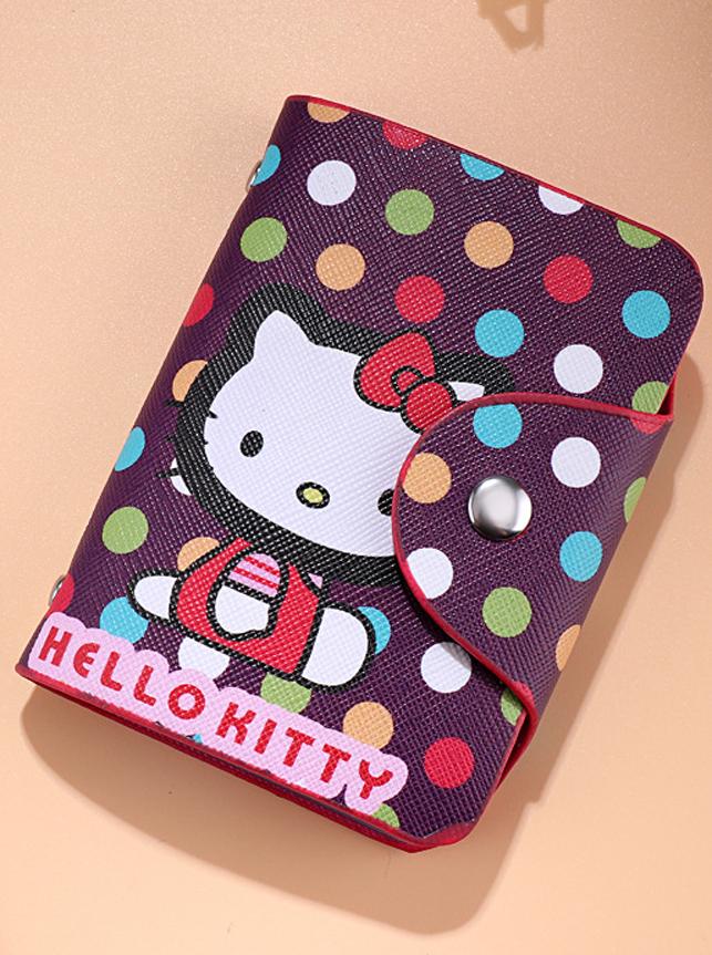 Ví bóp mini nữ Kitty cầm tay chứa 26 thẻ Atm, Visa, Card