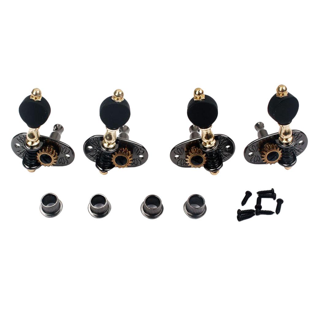 Locking Key Button String Tuning Pegs Tuners for 3 String Cigar Box Guitar