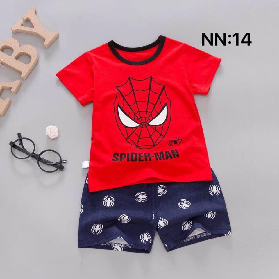 Bộ cotton thun bé trai bé gái xuất Hàn size 90-140, mua hàng inb mình mẫu và size nha