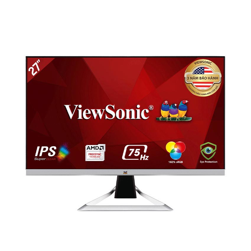 Màn hình Viewsonic VX2781-MH (27inch/FHD/IPS/75Hz/1ms/250nits/HDMI+VGA/Loa/FreeSync) - Hàng Chính hãng