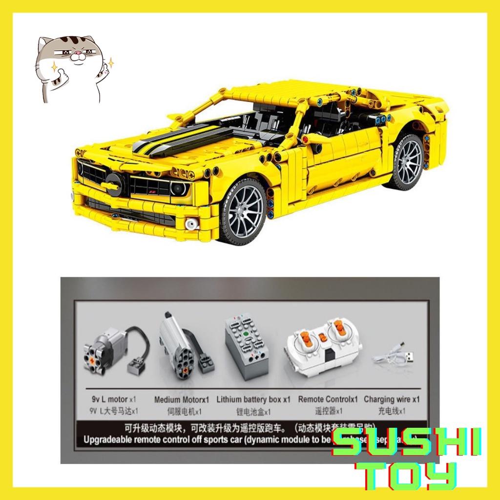 Bộ lắp ráp xếp hình  SY 8617: Oto Chevrolet vàng, chế độ điều khiển từ xa
