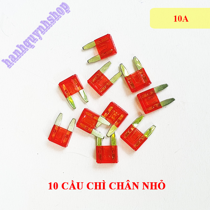 Combo 10 cầu chì ô tô chân nhỏ 5A 10A 15A 20A 25A 30A loại đẹp