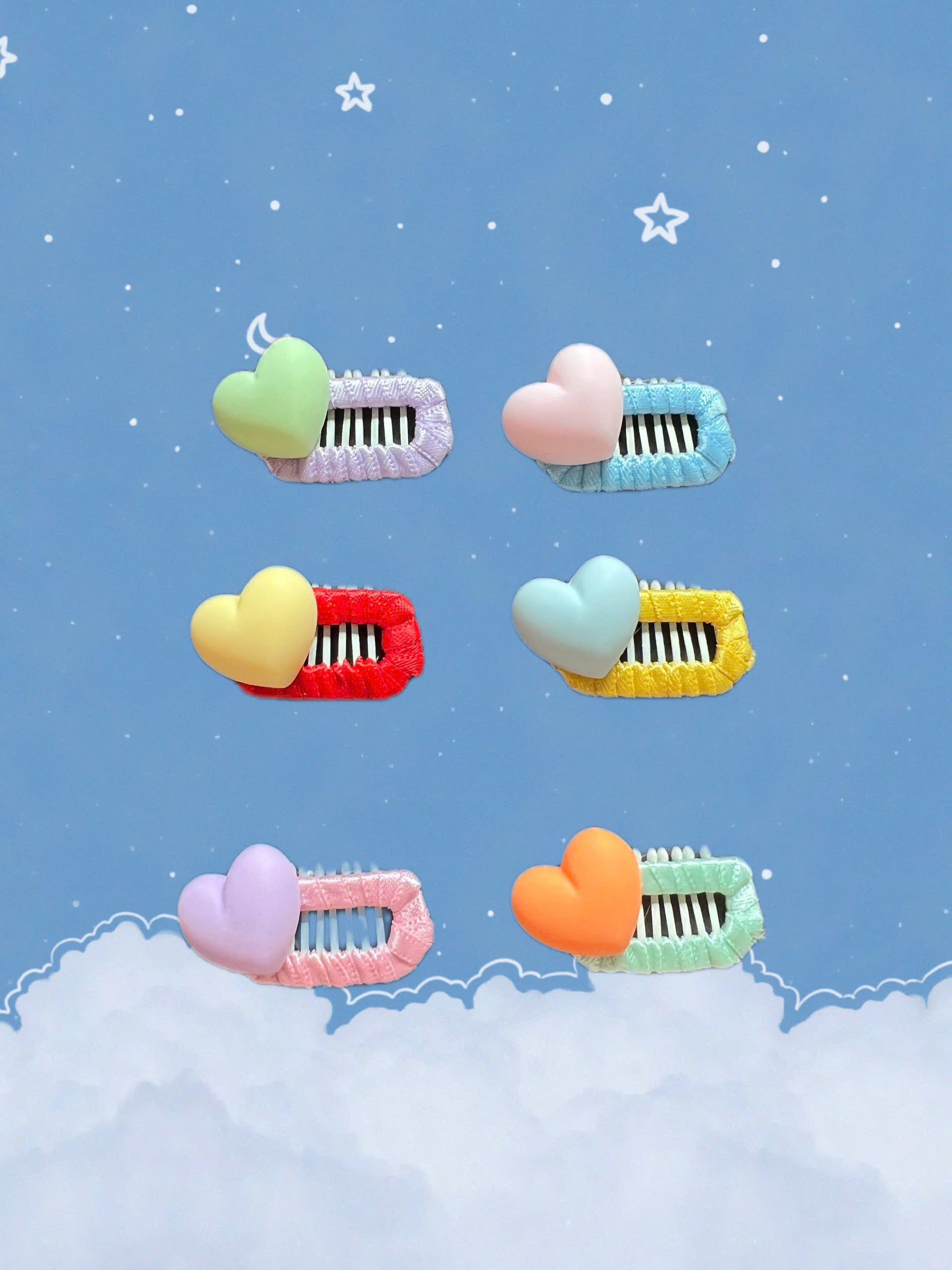 NƠ KẸP TÓC BUỘC TÓC CÀI TÓC TRÁI TIM THỜI TRANG DỄ THƯƠNG MÃ 36 CHO THÚ CƯNG CHÓ MÈO