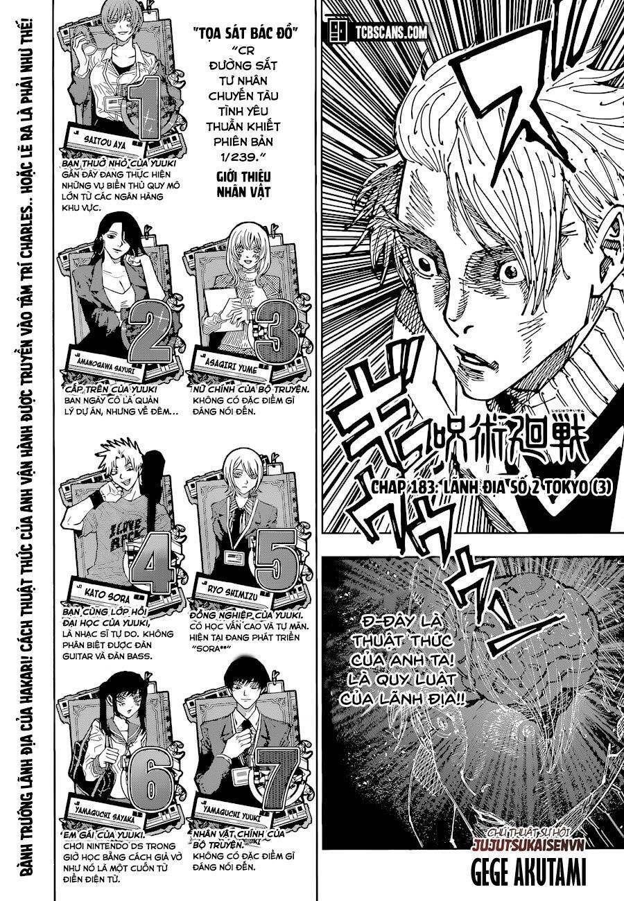 jujutsu kaisen - chú thuật hồi chiến chapter 183 1