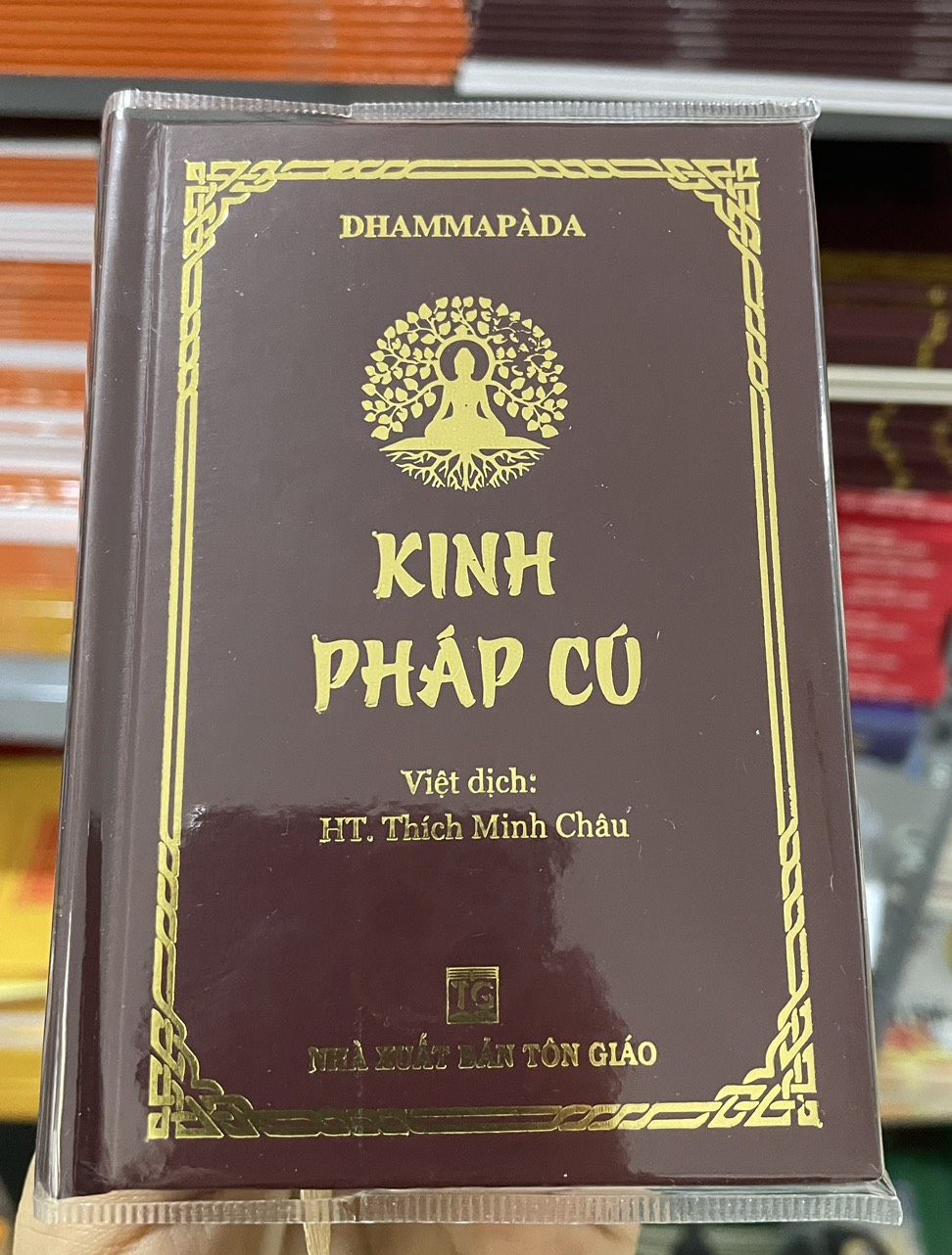 Kinh Pháp Cú - Khổ 8x11cm - Bìa da bọc plastic